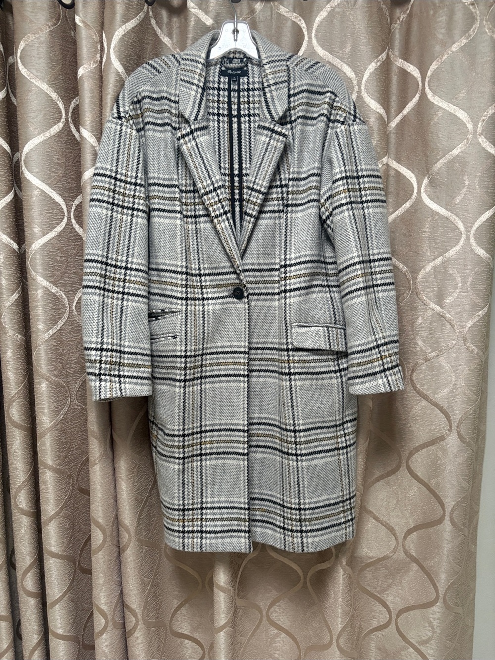 Madewell Plaid Bryant Coat M